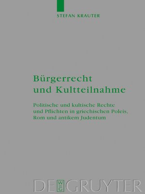 cover image of Bürgerrecht und Kultteilnahme